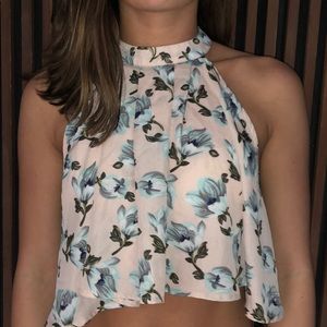 Floral Halter crop top